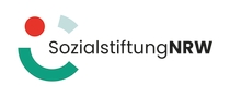 Logo: SozialstiftungNRW auf weißem Hintergrund