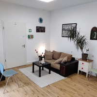 Der Wartebereich des Hauses von Bethel.regional in Recklinghausen für die Betreuung von wohnungslosen Menschen