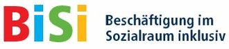 Logo: BiSi mit Text: Beschäftigung im Sozialraum inklusiv