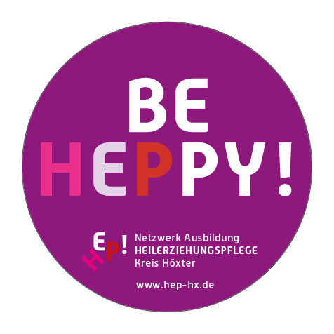 Der Slogan des Netzwerks Ausbildung Heilerziehungspflege, kurz HEP, im Kreis Höxter lautet BE HEPPY!