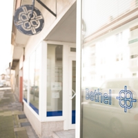 Der Eingang des Hauses von Bethel.regional in Recklinghausen für die Betreuung von wohnungslosen Menschen