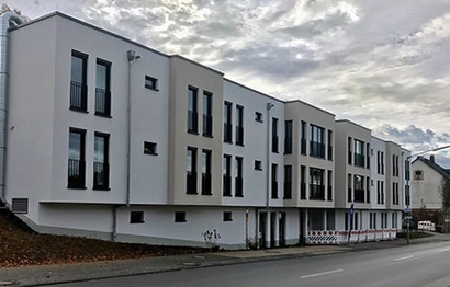 Außenansicht des Gebäudes Haus Olperstraße in Freudenberg von Bethel.regional, für Menschen mit schweren Behinderungen und Hilfebedarf für ihren Alltag