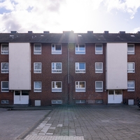 Die Frontansicht des Hauses im Forsthauswinkel in Gelsenkirchen von Bethel.regional für Menschen in besonderen sozialen Schwierigkeiten/Wohnungslosenhilfe