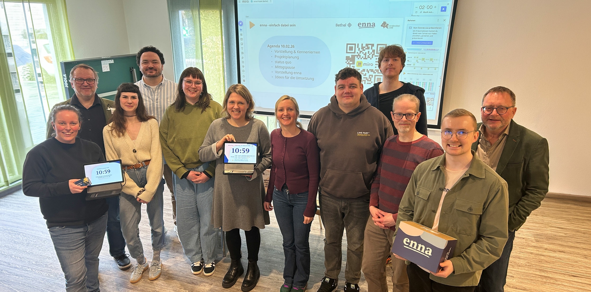 Gruppenfoto vom Projekt enna