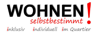 Logo: Wohnen Selbstbestimmt! inklusiv individuell im Quartier